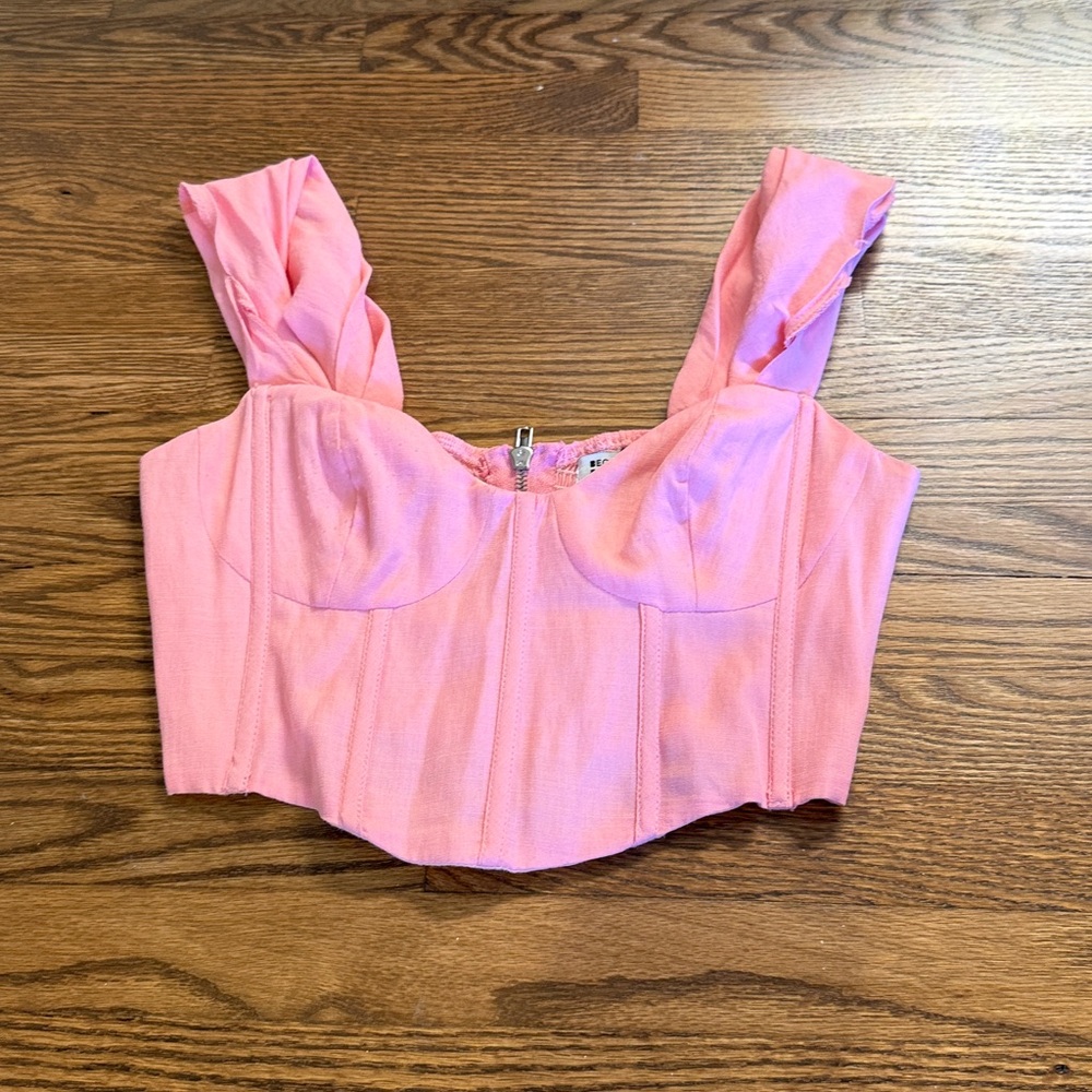 Beginning Boutique Blush Pink Top Size 8